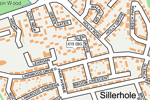 KY8 5BG map - OS OpenMap – Local (Ordnance Survey)