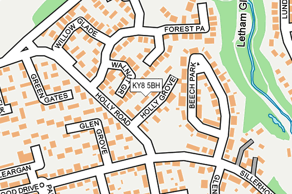 KY8 5BH map - OS OpenMap – Local (Ordnance Survey)