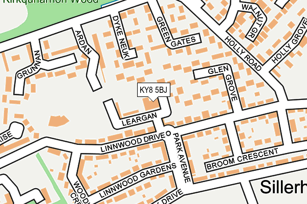 KY8 5BJ map - OS OpenMap – Local (Ordnance Survey)