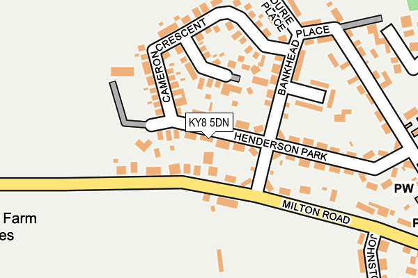 KY8 5DN map - OS OpenMap – Local (Ordnance Survey)