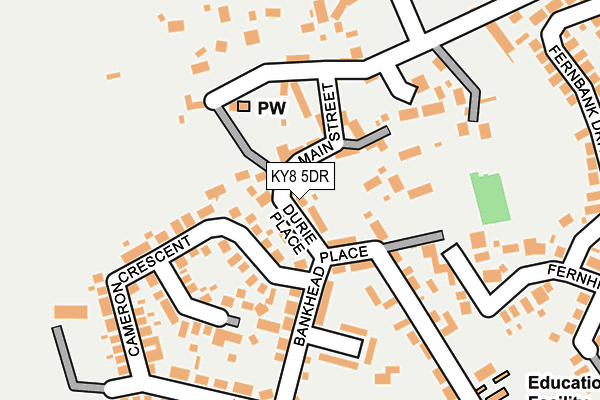 KY8 5DR map - OS OpenMap – Local (Ordnance Survey)