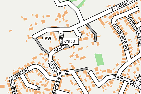 KY8 5DT map - OS OpenMap – Local (Ordnance Survey)