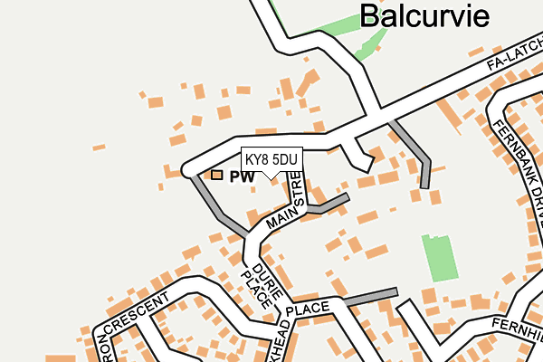 KY8 5DU map - OS OpenMap – Local (Ordnance Survey)