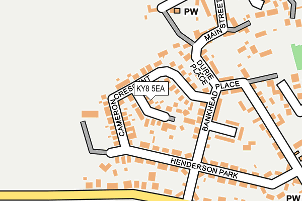 KY8 5EA map - OS OpenMap – Local (Ordnance Survey)