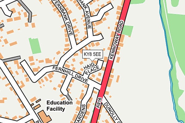 KY8 5EE map - OS OpenMap – Local (Ordnance Survey)