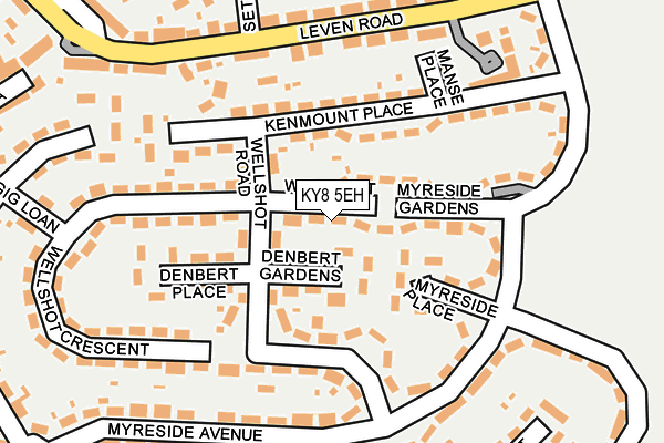 KY8 5EH map - OS OpenMap – Local (Ordnance Survey)