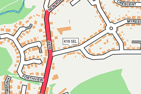 KY8 5EL map - OS OpenMap – Local (Ordnance Survey)