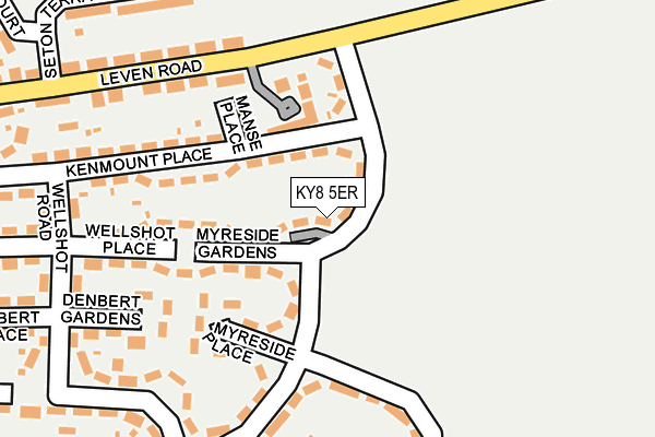 KY8 5ER map - OS OpenMap – Local (Ordnance Survey)