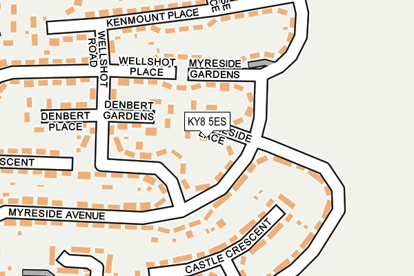 KY8 5ES map - OS OpenMap – Local (Ordnance Survey)