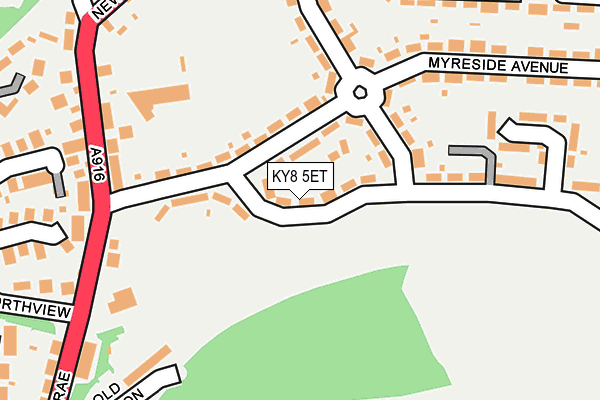 KY8 5ET map - OS OpenMap – Local (Ordnance Survey)