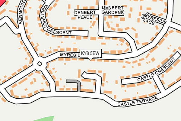 KY8 5EW map - OS OpenMap – Local (Ordnance Survey)