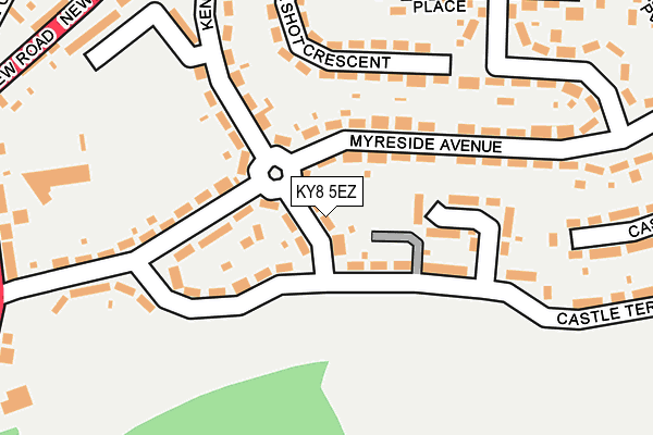 KY8 5EZ map - OS OpenMap – Local (Ordnance Survey)