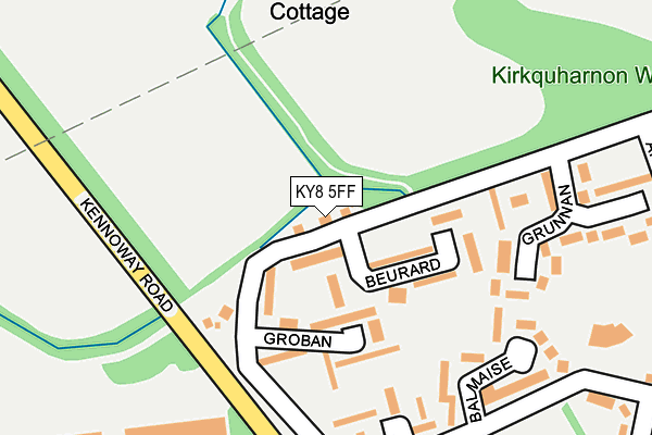 KY8 5FF map - OS OpenMap – Local (Ordnance Survey)