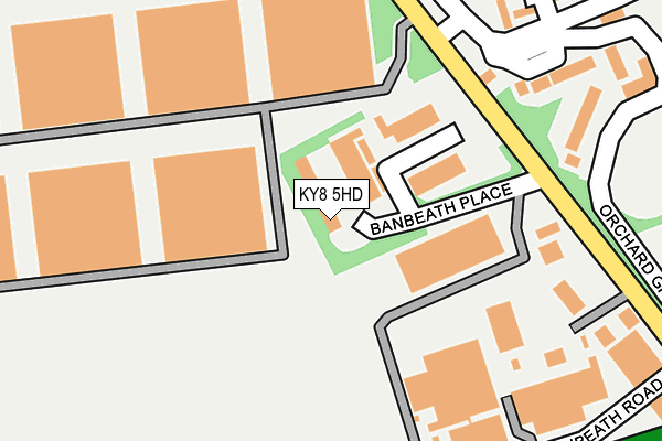 KY8 5HD map - OS OpenMap – Local (Ordnance Survey)