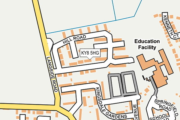 KY8 5HG map - OS OpenMap – Local (Ordnance Survey)