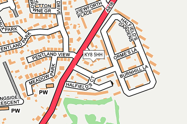 KY8 5HH map - OS OpenMap – Local (Ordnance Survey)