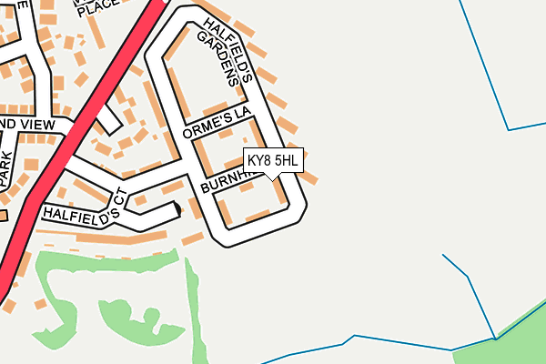 KY8 5HL map - OS OpenMap – Local (Ordnance Survey)