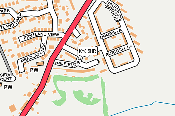 KY8 5HR map - OS OpenMap – Local (Ordnance Survey)
