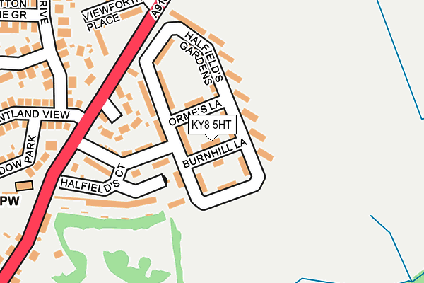 KY8 5HT map - OS OpenMap – Local (Ordnance Survey)