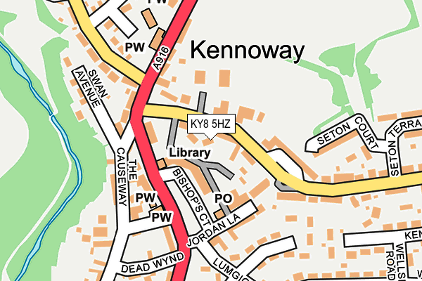 KY8 5HZ map - OS OpenMap – Local (Ordnance Survey)