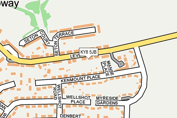 KY8 5JB map - OS OpenMap – Local (Ordnance Survey)