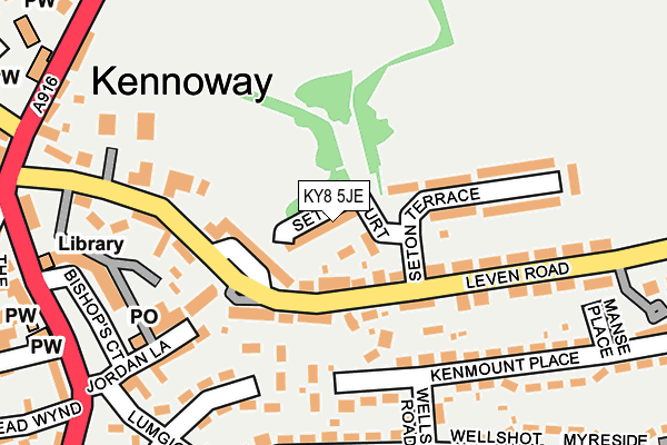 KY8 5JE map - OS OpenMap – Local (Ordnance Survey)