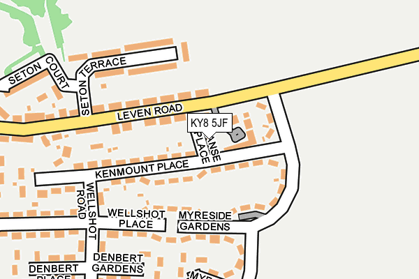 KY8 5JF map - OS OpenMap – Local (Ordnance Survey)