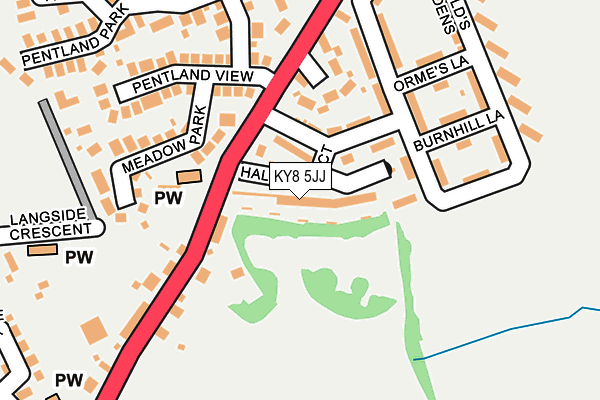 KY8 5JJ map - OS OpenMap – Local (Ordnance Survey)