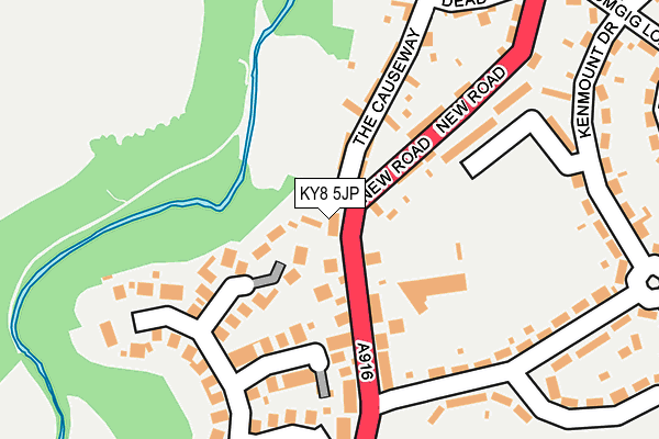 KY8 5JP map - OS OpenMap – Local (Ordnance Survey)