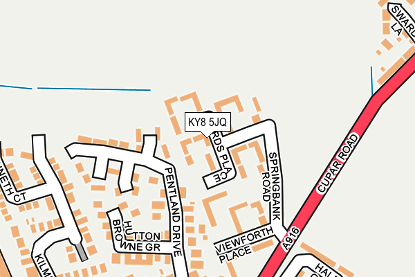 KY8 5JQ map - OS OpenMap – Local (Ordnance Survey)