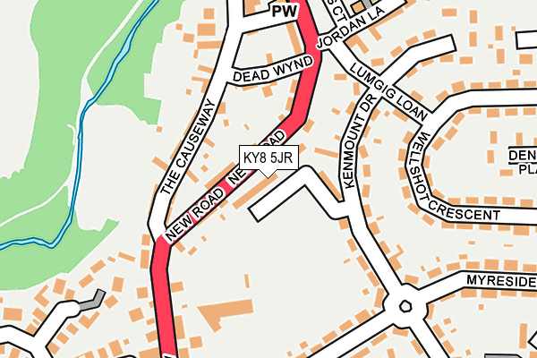 KY8 5JR map - OS OpenMap – Local (Ordnance Survey)