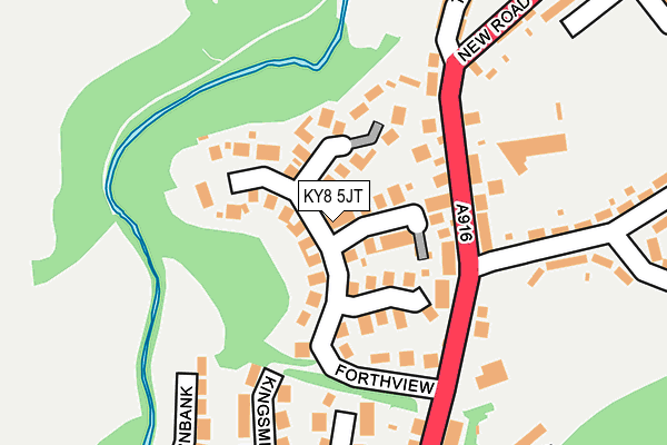 KY8 5JT map - OS OpenMap – Local (Ordnance Survey)