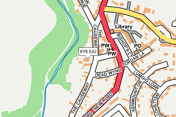 KY8 5JU map - OS OpenMap – Local (Ordnance Survey)