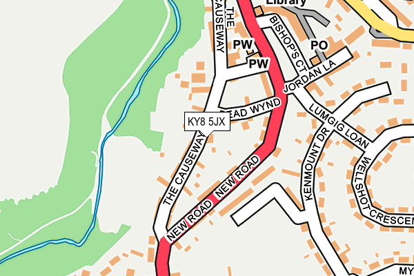 KY8 5JX map - OS OpenMap – Local (Ordnance Survey)