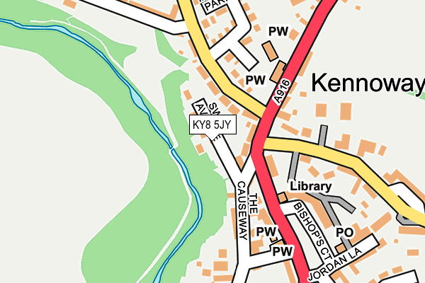 KY8 5JY map - OS OpenMap – Local (Ordnance Survey)