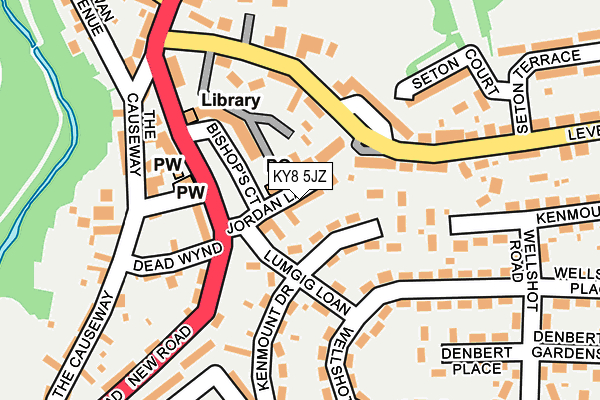 KY8 5JZ map - OS OpenMap – Local (Ordnance Survey)