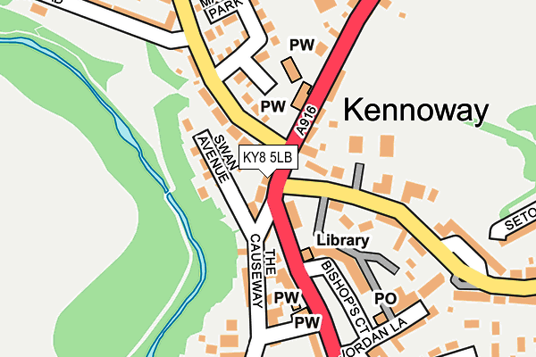 KY8 5LB map - OS OpenMap – Local (Ordnance Survey)