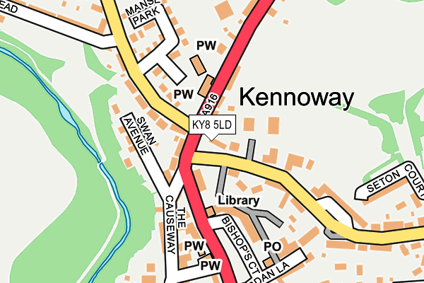 KY8 5LD map - OS OpenMap – Local (Ordnance Survey)