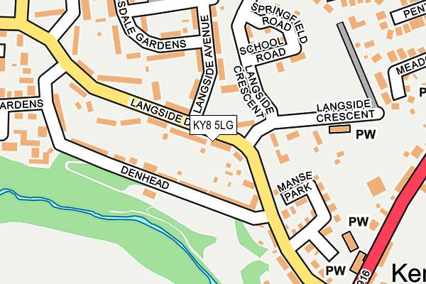 KY8 5LG map - OS OpenMap – Local (Ordnance Survey)