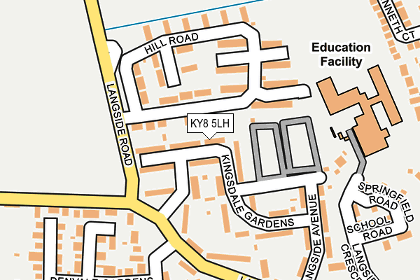 KY8 5LH map - OS OpenMap – Local (Ordnance Survey)