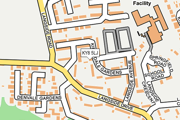 KY8 5LJ map - OS OpenMap – Local (Ordnance Survey)