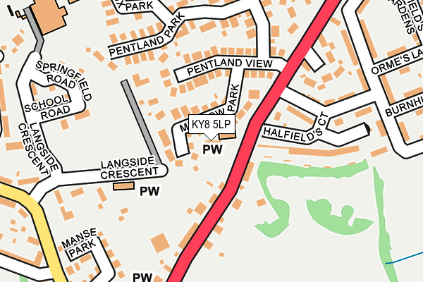 KY8 5LP map - OS OpenMap – Local (Ordnance Survey)