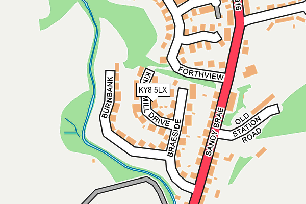 KY8 5LX map - OS OpenMap – Local (Ordnance Survey)