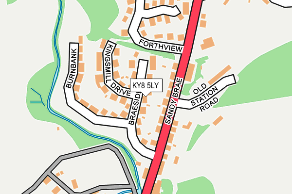 KY8 5LY map - OS OpenMap – Local (Ordnance Survey)