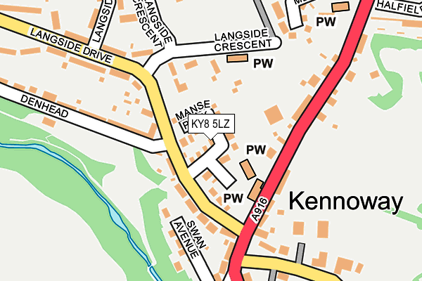 KY8 5LZ map - OS OpenMap – Local (Ordnance Survey)