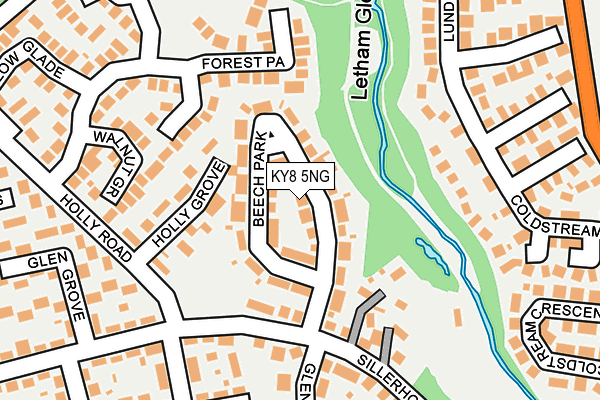 KY8 5NG map - OS OpenMap – Local (Ordnance Survey)