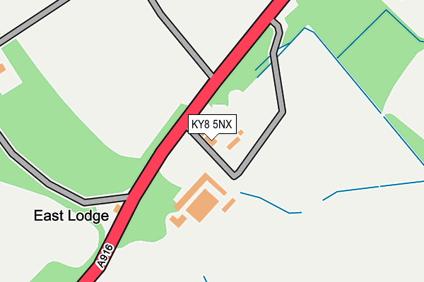 KY8 5NX map - OS OpenMap – Local (Ordnance Survey)