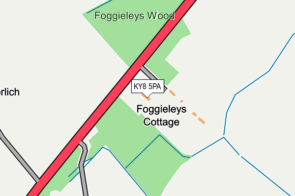 KY8 5PA map - OS OpenMap – Local (Ordnance Survey)