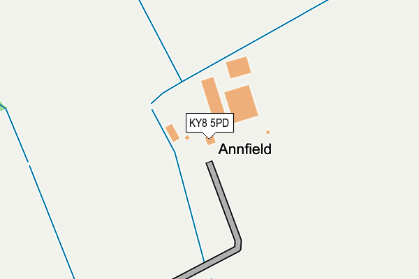 KY8 5PD map - OS OpenMap – Local (Ordnance Survey)