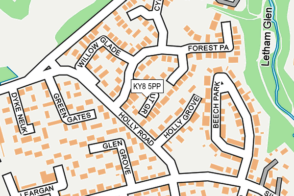 KY8 5PP map - OS OpenMap – Local (Ordnance Survey)